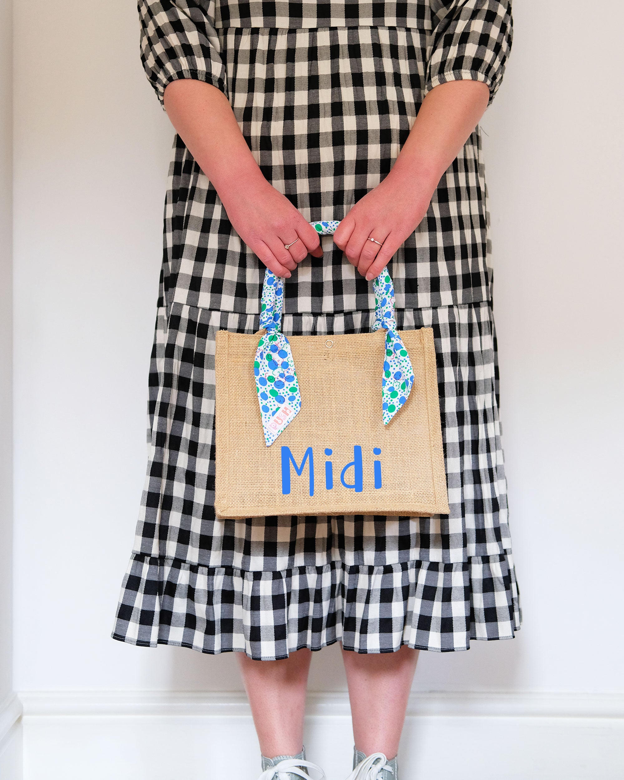 Jute Twilly Tote Bag 'Meadow Spot